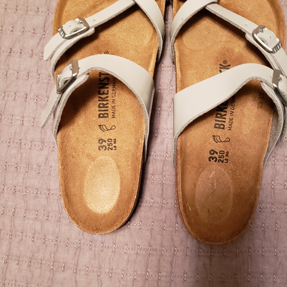 New Without Tags! Birkenstock Mayari Patent Gray - Very Rare!